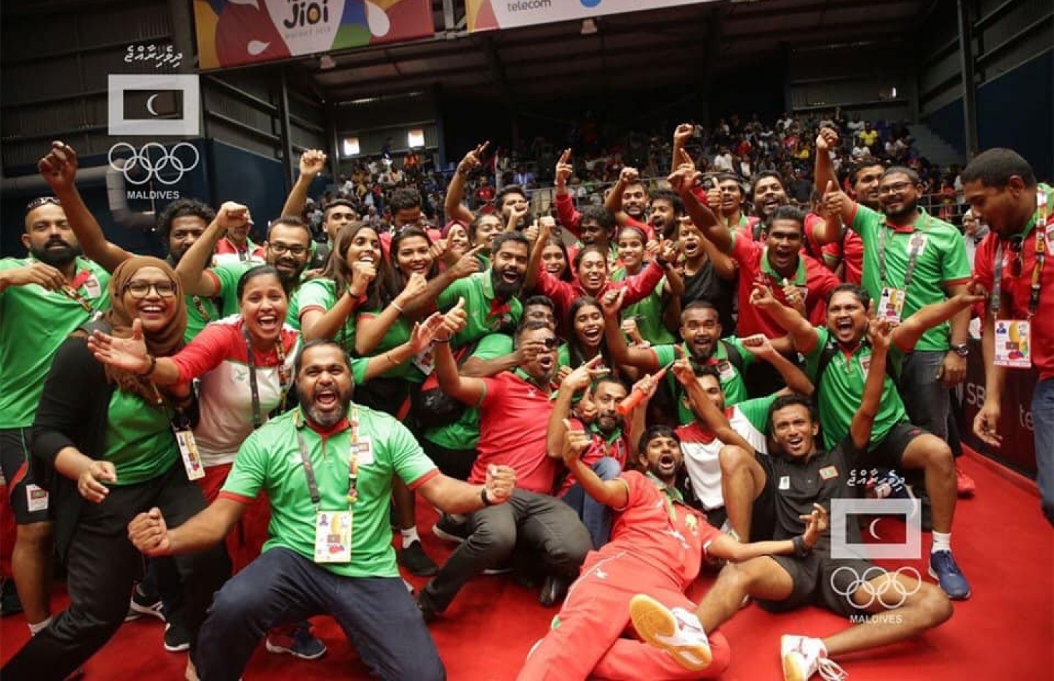 2019 ވަނަ އަހަރުގެ އައިއޯއައިޖީގެ އުފާފާޅުކުރުމުގެ ތެރެއިން.-- ފޮޓޯ: މޯލްޑިވްސް އޮލިމްޕިކް ކޮމިޓީ