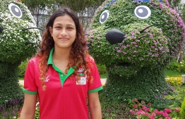 Aishath Sajina smashed her own national record in the 200-metre breaststroke category by setting a time of three minutes and 4.53 seconds. PHOTO: MALDIVES SWIMMING ASSOCIATION