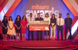 Ooredoo awards special packages in recognition of the medalists at the recently held Indian Ocean Island Games 2019. PHOTO: MIHAARU 
