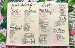 A packing list can help ensure you don't forget any essentials. PHOTO: GOOGLE IMAGE