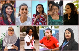 Nine prominent women humanitarians in Maldives; Top L-R: Zenysha Shaheed Zaki, Fathimath Thanzeela, Aneesa Ahmed, Nasreena Ibrahim & Juwairiya Saeed; Bottom L-R: Shafeea Riza, Humaida Abdul Ghafoor, Hishmath Faiz & Aishath Noora. IMAGE: AHMED AIHAM / THE EDITION