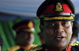 In this file photo taken on May 28, 2009 Sri Lankan Army 58 Division Chief Brigadier Shavendra Silva attends a military ceremony. PHOTO: AFP