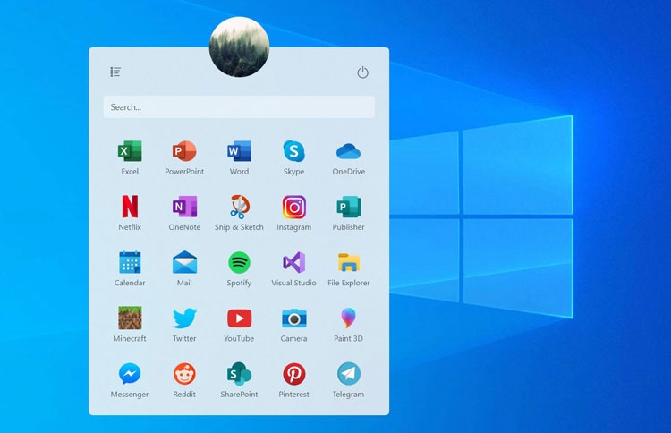 ވިންޑޯޒް 10ގެ ސްޓާޓް މެނޫ ބަދަލުކުރަނީ