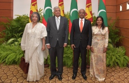 President Ibrahim Mohamed Solih hosted a luncheon in honour Sri Lankan Prime Minister Ranil Wickremesinghe. PHOTO: PRESIDENT'S OFFICE