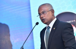 President Ibrahim Mohamed Solih speaking at the 4th Indian Ocean Conference (IOC) at Paradise Island Resort. PHOTO: PRESIDENT'S OFFICE