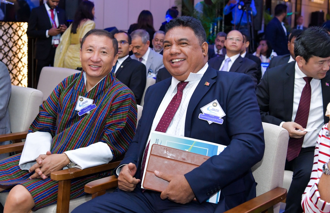 ޕެރެޑައިސް އައިލެންޑް ރިސޯޓް: ސެޕްޓެމްބަރު 3، 2019: ހަތަރުވަނަ އިންޑިއަން އޯޝަން ކޮންފަރެންސް (އައިއޯސީ) ފެށުމަށް ޕެރެޑައިސް އައިލެންޑް ރިސޯޓުގައި ބޭއްވި ހަފުލާގެ ތެރެއިން.-- ފޮޓޯ: ރައީސް އޮފީސް