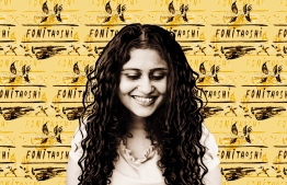 Rukhsa's photo with Fonithoshi logo PHOTO: RUKHSA/THE EDITION