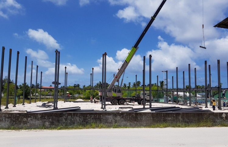 އައްޑޫ ބެޑްމިންޓަން ކޮމްޕްލެކްސްގެ މަސައްކަތް ފަށައިފި