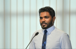 (FILE) Deputy Minister Shimaz Ali speaking at a press briefing in 2019: MRM has called to investigate the attack on him