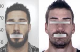 A side by side image comparison between the impersonator and the passport photo of the lookalike.