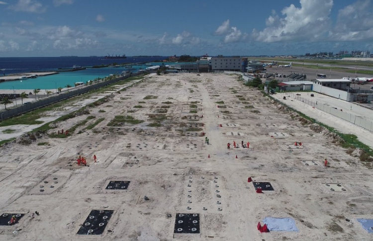 ވީއައިއޭގެ އާ ޓާމިނަލްގެ ޕައިލިން މަސައްކަތް ނިމިއްޖެ