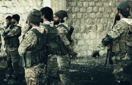Maldivian insurgents in Syria. PHOTO: UNKNOWN