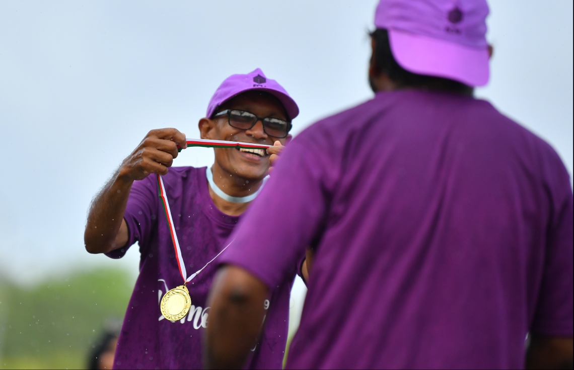 ހުޅުމާލެ: ސެޕްޓެމްބަރު 14، 2019: ބައިނަލްއަގުވާމީ ޑިމޮކްރަސީ ދުވަސް ފާހަގަކުރުމުގެ ގޮތުން އިލެކްޝަންސް ކޮމިޝަނުން އިންތިޒާމުކޮށްގެން ބޭއްވި "ޑިމޮކްރަސީ ރަން 2019"ގެ ތެރެއިން.---ފޮޓޯ: ހުސައިން ވަހީދު /މިހާރު