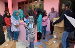 Cyryx College donated computers to 68 households in Hulhudhoo, Addu Atoll. PHOTO: CYRYX COLLEGE