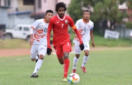 U18 SAFF Championship 2019 - Maldives vs Bhutan. PHOTO: IBRAHIM FAAIDH/ FAM