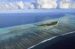 An aerial shot of the resort. PHOTO: PULLMAN MALDIVES MAAMUTAA