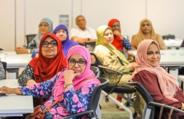 During the Financial Literary Session held on October 2, 2019, by BML and Aged Care Maldives to mark the International Day of Older Persons. PHOTO/BML