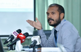 Press conference by Ministry of Finance. PHOTO: NISHAN ALI / MIHAARU.