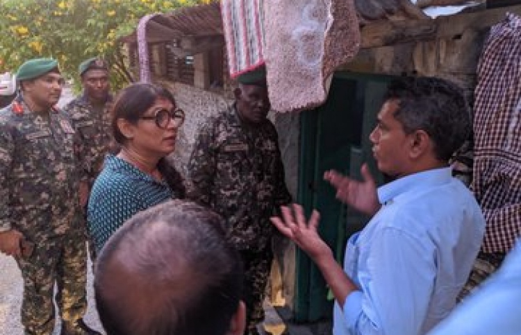 ފެން ބޮޑުވެ ގެއްލުންވި އައްޑު އަށް މާރިޔާ ވަޑައިގެންފި