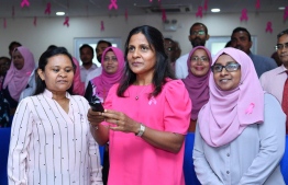 First Lady Fazna Ahmed launches Mammography services at Hulhumale' Hospital. PHOTO: PRESIDENTS OFFICE