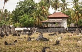 'Koagannu Gaburusthan', the 900-year old cemetery said to be the first built in Maldives to bury Muslims after the country's conversion to Islam in the 12th century. PHOTO: HAWWA AMAANY ABDULLA