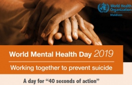 World Mental Health Day 2019 banner on suicide prevention. IMAGE/WHO
