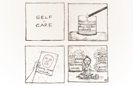 Comic of the Day - Self-care. ILLUSTRATION/NUHA NASHEED