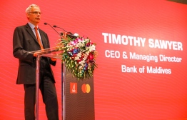 BML Chief Executive Officer (CEO) and Managing Director Tim Sawyer. PHOTO: BANK OF MALDIVES (BML)
