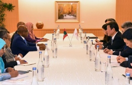Foreign Minister Abdulla Shahid is part of the Maldivian delegation, which held official talks with the government of Japan on October 21, 2019. PHOTO/JAPAN FOREIGN MINISTRY