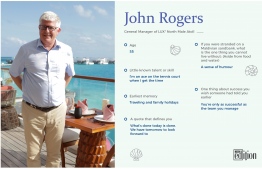 A brief look at John Rogers, the General Manager of LUX* North Male Atoll. IMAGE: AHMED SAFFAH / THE EDITION