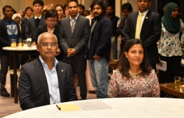 President Ibrahim Mohamed Solih and First Lady Fazna Ahmed attend a special reception to meet the Maldivian community in Japan. PHOTO/PRESIDENT'S OFFICE
