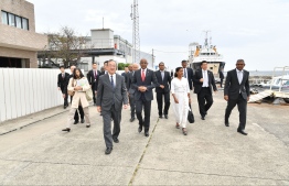 President Ibrahim Mohamed Solih and First Lady Fazna Ahmed visit the Maritime Disaster Prevention Centre (MDPC) in Yokosuka City, Japan. PHOTO/PRESIDENT'S OFFICE