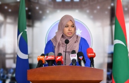 The Secretary General of Maldives Parliament Fathimath Niusha; the SG's opinions differ with ruling MDP over the no-confidence motions against Speakers-- Photo: Nishan Ali | Mihaaru