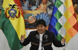 Bolivia's President Evo Morales was reelected to an unconstitutional fourth term in the controversial October 20 vote. PHOTO: AIZAR RALDES / AFP