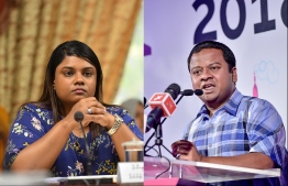 A case against Prosecutor General Aishath Bisham was filed the Anti Corruption Commission for allegedly exerting undue influence. PHOTO: HUSSAIN WAHEED / NISHAN ALI / MIHAARU