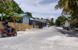 Photograph of a street in Fuvahmulah. PHOTO: MIHAARU