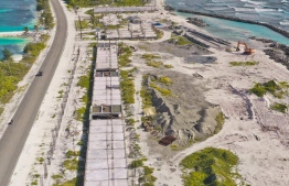 Aerial view of the Addu Police Academy being built under free Indian aid. PHOTO: MIHAARU FILES