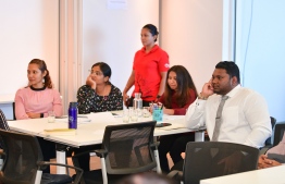 During the multi-sectoral stakeholders workshop hosted by Tiny Hearts of Maldives to draft the National Policy on Physical Activity, on November 12, 2019. PHOTO: HUSSAIN WAHEED / THE EDITION