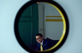 Cambodia's exiled opposition figurehead Sam Rainsy during an interview with AFP in Kuala Lumpur. PHOTO: MOHD RASFAN / AFP