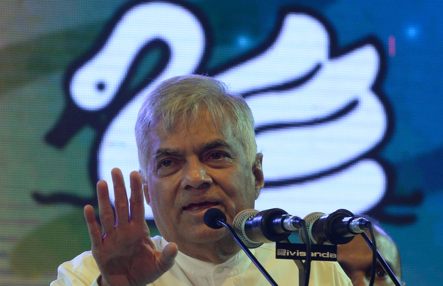 ލަންކާގެ ރައީސް ރަނިލް ވިކްރަމަސިންހަ. --ފޮޓޯ:އޭއެފްޕީ