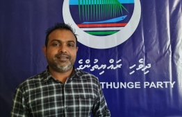 Dhivehi Rayythunge Party (DRP)'s newly appointed Vice-President, Ibrahim Shiham.