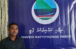 The new Secretary-General of Dhivehi Rayythunge Party (DRP), Abdulla Afeef.