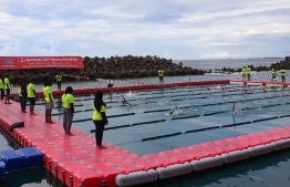 The competition kicked off with the participation of over 150 athletes. PHOTO: BANK OF MALDIVES