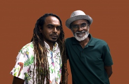 Environmentalists Hassan Ahmed (Beybe) (L) and Hussain Rasheed (Sendi). Sendi is the first Maldivian to be inducted into the International Scuba Diving Hall of Fame, while beybe operates an NGO called 'Save The Beach'.   PHOTO: AHMED AIHAM / THE EDITION
