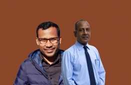 Co-Founders of the Cancer Society of Maldives Dr Abdul Malik (L) and cancer survivor Hussein Rasheed. PHOTO: AHMED AIHAM / THE EDITION