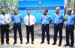 Minister of home affairs Imran Abdullah pictured at the ceremony held to inaugurate demolition work at Dhoonidhoo prison. PHOTO: HOME MINISTRY
