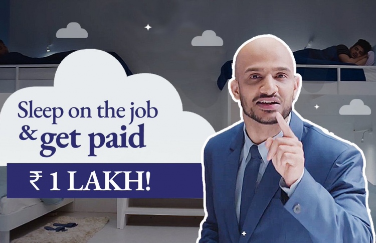 ވަޒީފާ އަކީ ނިދުން، މުސާރަ އަކީ 100،000 ރުޕީސް