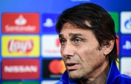 Inter Milan's Italian head coach Antonio Conte speaks during a press conference on December 9, 2019 in Appiano Gentile, on the eve of the UEFA Champions League Group F football match Inter Milan vs Barcelona. (Photo by Miguel MEDINA / AFP)
