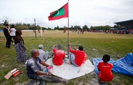 Maldivians gathered to watch and cheer during a local football match. PHOTO/UNDP