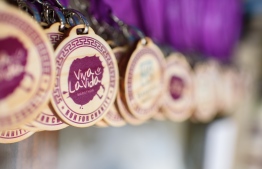 The 'Viva La Vida' mini-marathon fundraiser medals. PHOTO: BANDOS MALDIVES